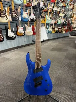 Jackson Guitars - X Series Soloist SLAT7 FF, Rosewood Fingerboard, Metallic Blue