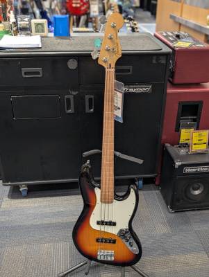 Fender Player Jazz Bass Fretless Pau Ferro - 3 Tone Sunburst