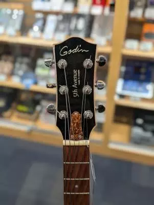 Godin Guitars 5th avenue (Tric Case Inclus) with flatwound strings 2