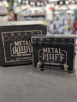 ギター Electro-Harmonix l Muff Top Boost Electro-Harmonix Metal Muff with Top Boost Distortion Pedal