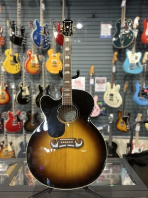 Epiphone J-200 Studio Acoustic/Electric, Left Handed, Vintage Sunburst