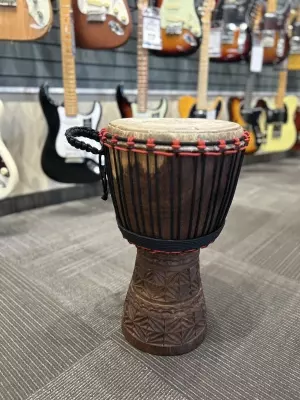 African Drums Fully Carved Bottom 11.5x22