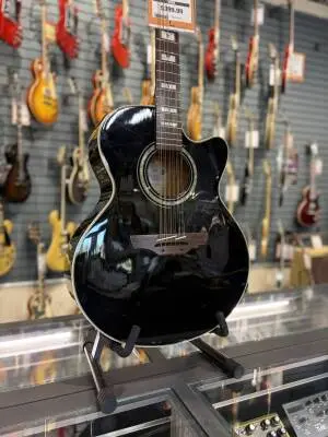 TAKAMINE G JUMBO CA AE 12 STR BLACK 2