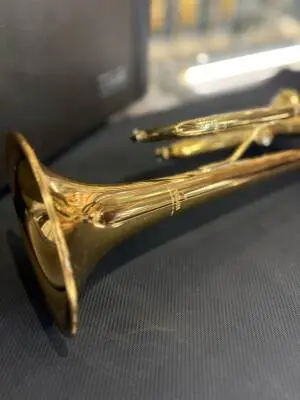 Yamaha Trumpet ML Bore Gold Brass Bell 2