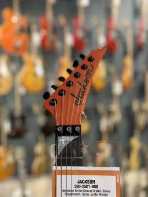 Jackson Guitars American Series Soloist SL2MG, Ebony Fingerboard - Satin Lambo Orange 2