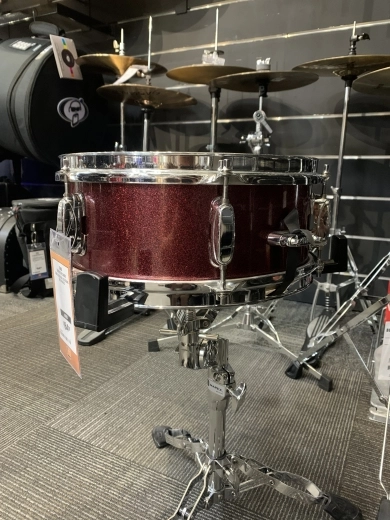 TAMA SILVERSTAR 12X5 SNARE - RED SPARKLE 2