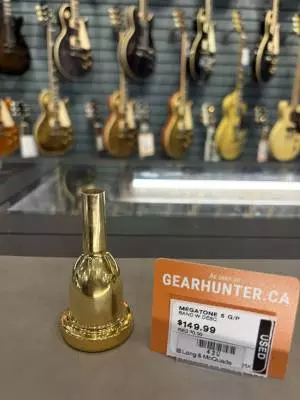 Vincent Bach Trombone Small Shank  Megatone Gold Plated Mouthpiece 5