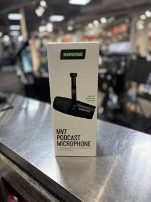 SHURE MV7 シルバー Shure Silver Podcasting Microphone w/USB-A & USB-C Cables MV7-S