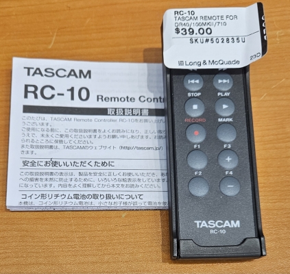 Tascam - RC-10