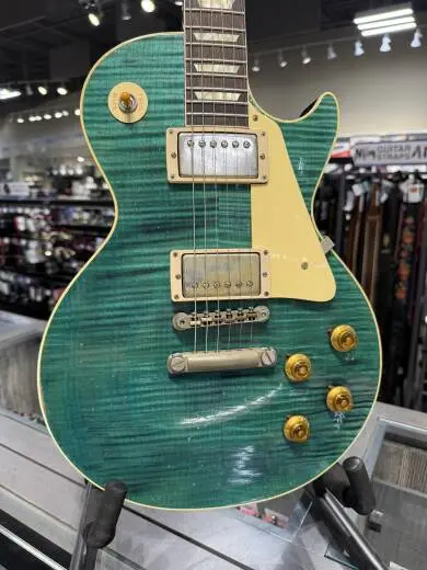 Gibson Custom Shop - Murphy Lab Light Aged 1959 Les Paul Standard Reissue - Magenta Back / Aqua Top 2