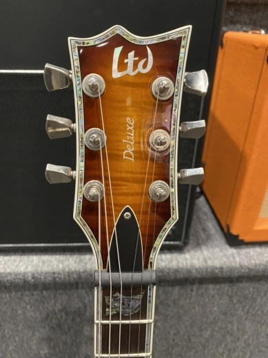 LTD EC1000 Eclipse Deluxe Iced Tea Burst w/ Bigsby 3