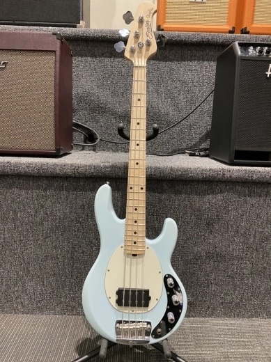 Sterling by Music Man - StingRay Short Scale Bass Guitar - Daphne Blue