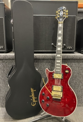 Epiphone - Alex Lifeson Les Paul Axcess Quilt, Left-Handed - Ruby Red
