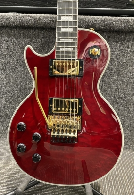 Store Special Product - Epiphone - Alex Lifeson Les Paul Axcess Quilt, Left-Handed - Ruby Red