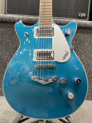 Store Special Product - Gretsch - G5222 Electromatic Double Jet BT with V-Stoptail, Laurel Fingerboard - Ocean Turquoise