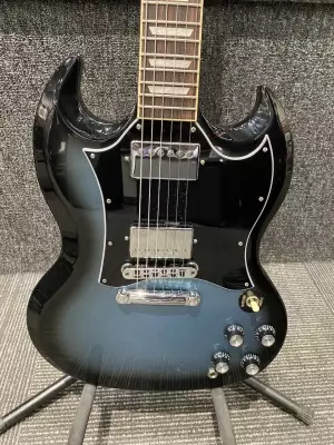 Gibson - SG Standard with Softshell Case - Pelham Blue Burst 5