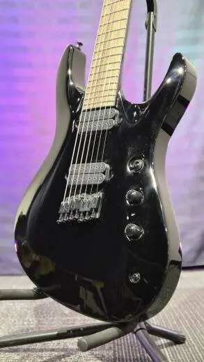 Jackson Guitars - Guitare Pro Series signature Chris Broderick Soloist 7, touche en laurier - Noir brillant 2