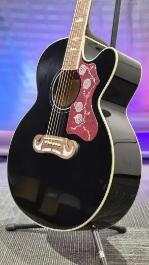 Epiphone - J-200 Style Super Jumbo avec pan coup� + Preamp -�b�ne 2