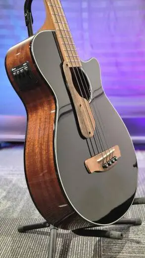 Ibanez - Basse acoustique/�lectrique AEG24E (fini Black High Gloss) 2