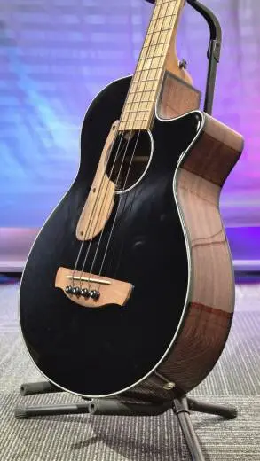 Ibanez - Basse acoustique/�lectrique AEG24E (fini Black High Gloss) 2