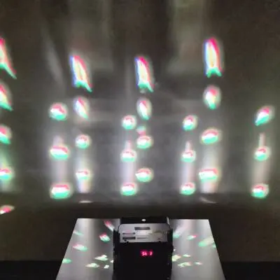 American DJ - Mini Dekker LZR LED Moonflower + Laser Rouge/Vert 2-FX-en-1 2