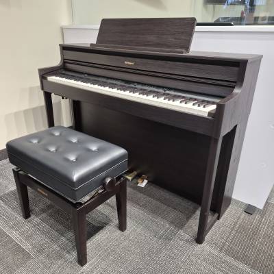 Roland - Piano numrique HP704 avec support et banc - Palissandre fonc