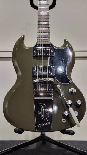 Epiphone - Guitare SG Standard 1961 avec Maestro - Olive Drab 2
