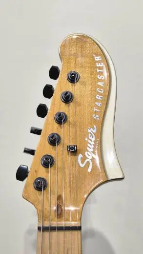 Squier - Starcaster Contemporary Active � touche en �rable torr�fi� (fini Shoreline Gold) 2