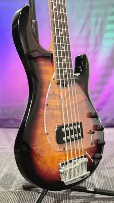 Sterling by Music Man - Basse �lectrique � 5 cordes StingRay 5 RAY35 (table en �rable coti, fini Sunburst 3 tons) 2