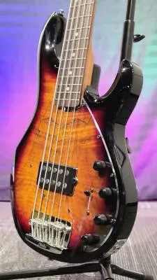 Sterling by Music Man - Basse �lectrique � 5 cordes StingRay 5 RAY35 (table en �rable coti, fini Sunburst 3 tons) 2