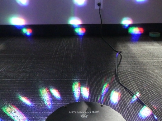 American DJ - Mini Dekker LZR LED Moonflower + Laser Rouge/Vert 2-FX-en-1 8
