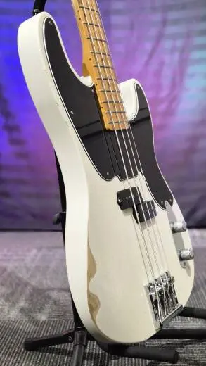 Fender - Mike Dirnt Road Worn Precision Bass - touche en �rable, White Blonde 2