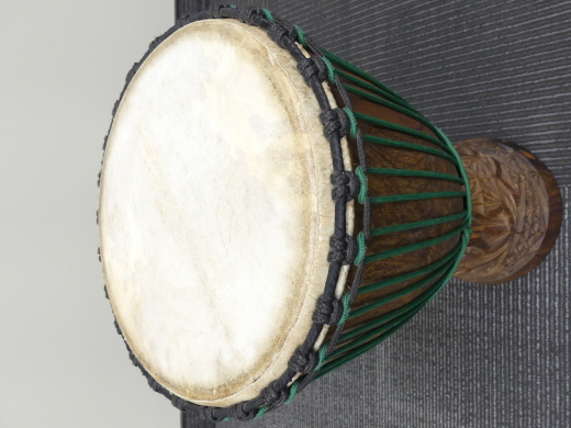 African Drums - Djembe Africain L avec base entirement sculpte 3