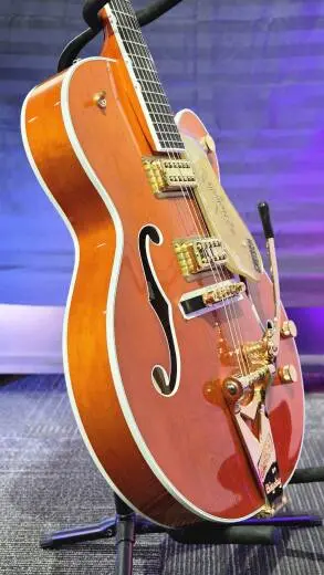 Gretsch Guitars - Guitare � caisse creuse G6120TG Nashville �dition Players avec Bigsby et quincaillerie or - Orange Stain 2