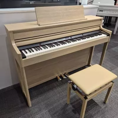Roland - Piano numérique HP704 avec support et banc - Chêne clair 2