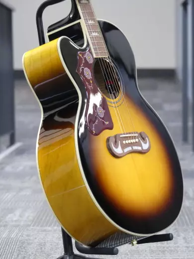 Epiphone - Guitare électro-acoustique gauchère J-200 EC Studio - Vintage Sunburst 2