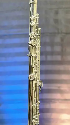 Muramatsu - Fl�te s�rie GX � t�te et corps en argent massif, sol d�cal�, m�canisme de mi fendu et cl� de trille en do di�se 2