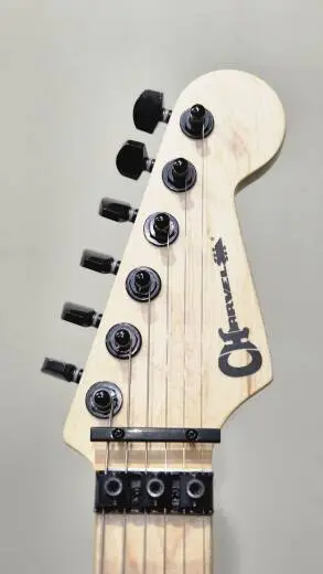 Charvel Guitars - Guitare �lectrique Pro-Mod DK22 HH FR M signature Satchel � touche en �rable (fini Satin White Bengal) 2