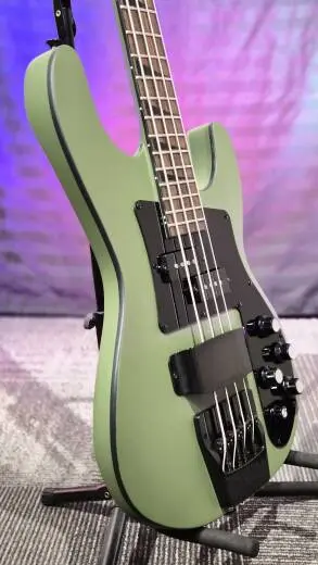 Jackson Guitars - Basse Concert s�rie X CBXDX IV � touche en laurier (fini Army Drab mat) 2
