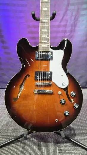 Epiphone - Guitare �lectrique Riviera mod�le Bonehead (fini Sunburst tabac fonc�, �tui rigide inclus) 2