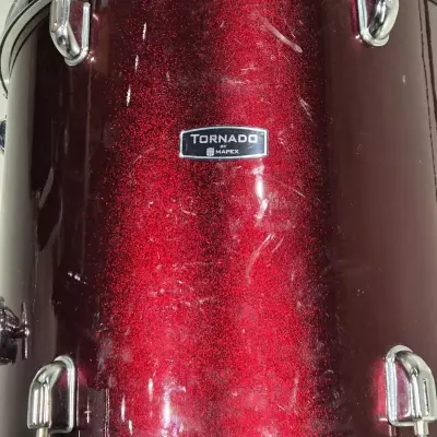 Mapex - Batterie 5 fûts Tornado (22-10-12-16-CC) avec accessoires, fini bourgogne 2