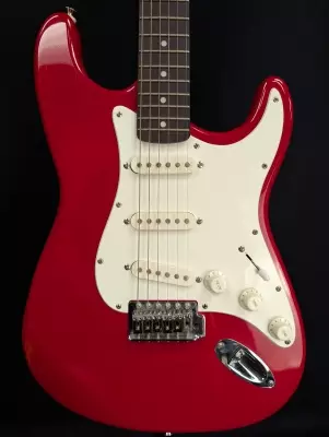 1996 Korean Squier Stratocaster - Red 2