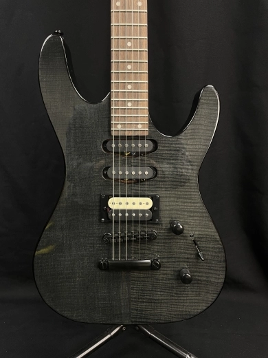 Kramer Striker - Trans Black Figured Maple Top 2