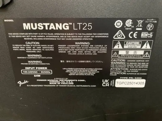 Fender - Mustang LT25 2