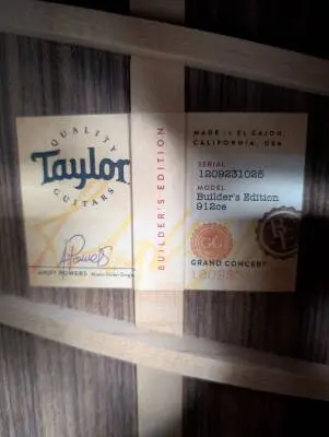 Store Special Product - Taylor Guitars - 912CE WHB B.E