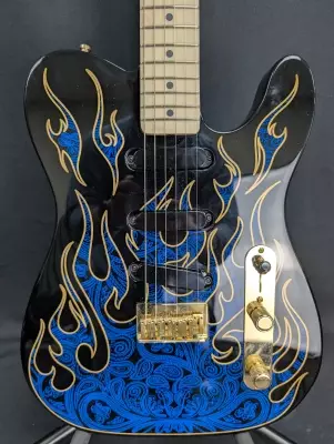 Store Special Product - Fender - James Burton Tele - Blue Paisley Flames