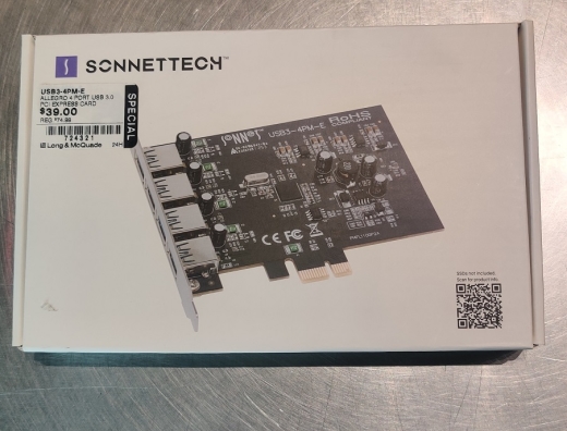 Sonnet - USB3 PCIe card