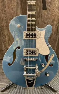 Godin Guitars - Montreal Premiere LTD Semi-Hollow Electric Guitar with Gigbag - Imperial Blue