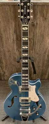 Godin Guitars - Montreal Premiere LTD Semi-Hollow Electric Guitar with Gigbag - Imperial Blue 2