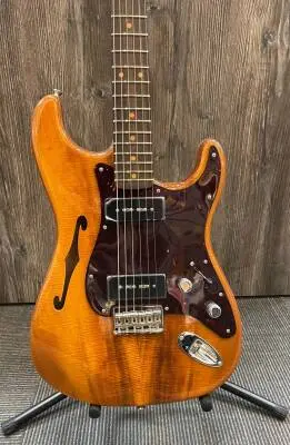 Fender Custom Shop - Artisan Dual P90 Koa Stratocaster NOS, Rosewood Fingerboard - Aged Natural